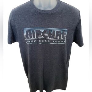 RIP CURL “Torquay, Trestles, Hossegor” Surf Tee Shirt Men M Medium Standard Fit